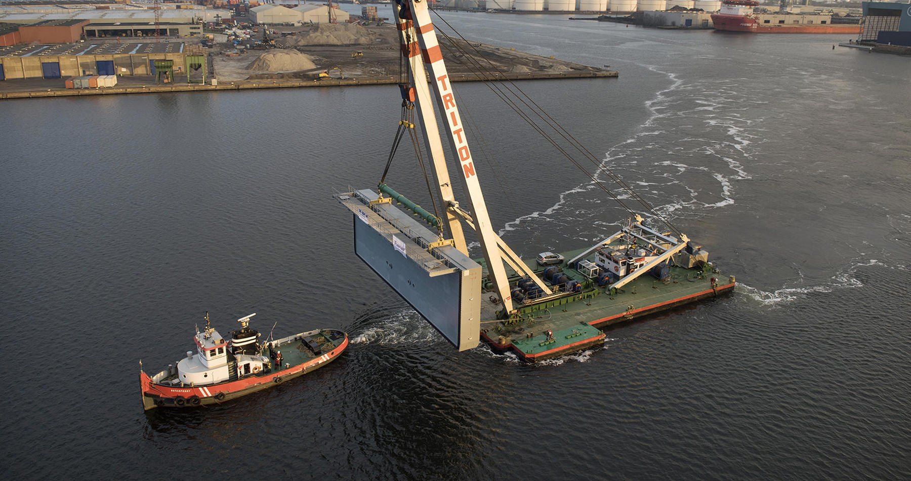 Wagenborg provides transportation and installation of a steel dock door