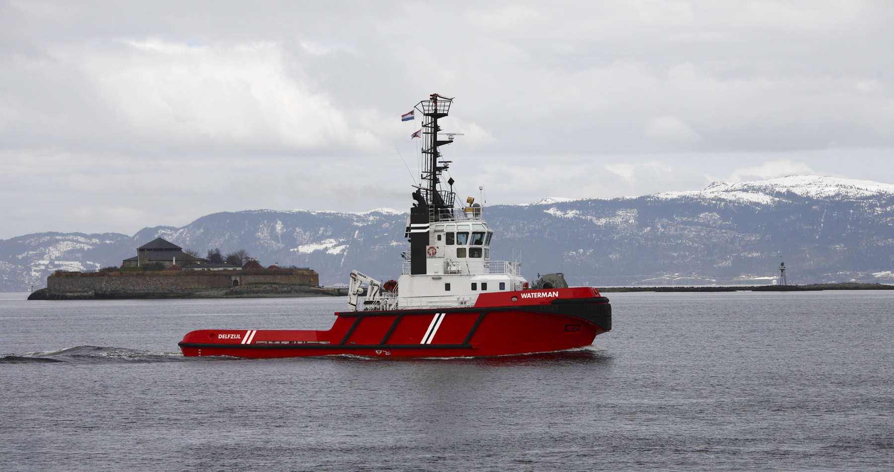 New tug 'Waterman' arrived at homeport Delfzijl