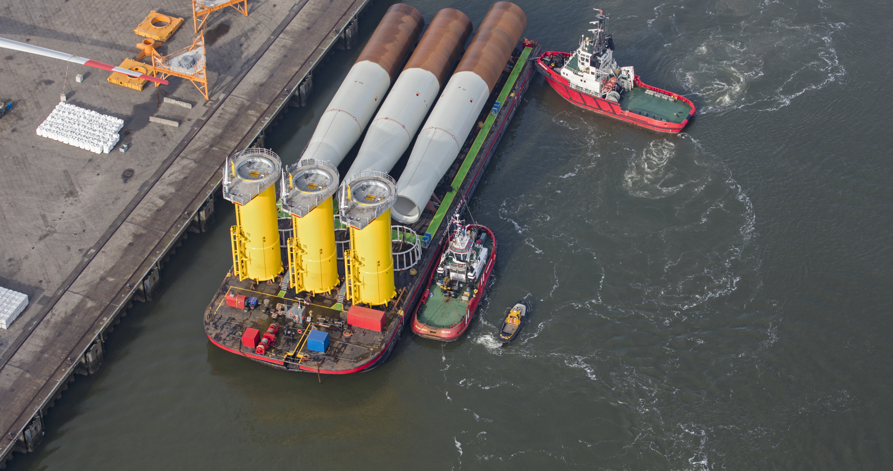 Wagenborg at the basis of the offshore wind farm Borkun Riffgrund II - literally!