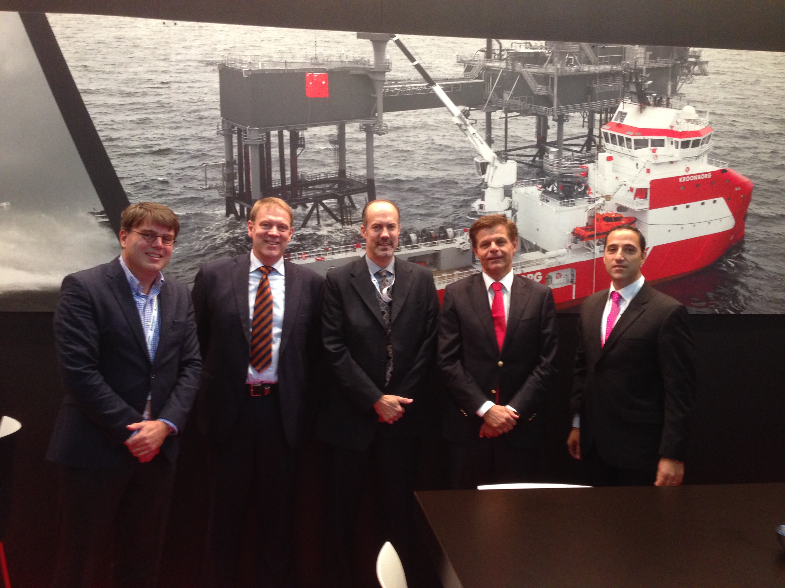 From left to right: Hans Kroon, Koos Zumkehr, Don Walton, Egbert Vuursteen, Marco Renzelli