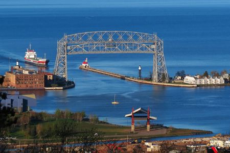 MV Finnborg loads grain on the Great Lakes for the Continent