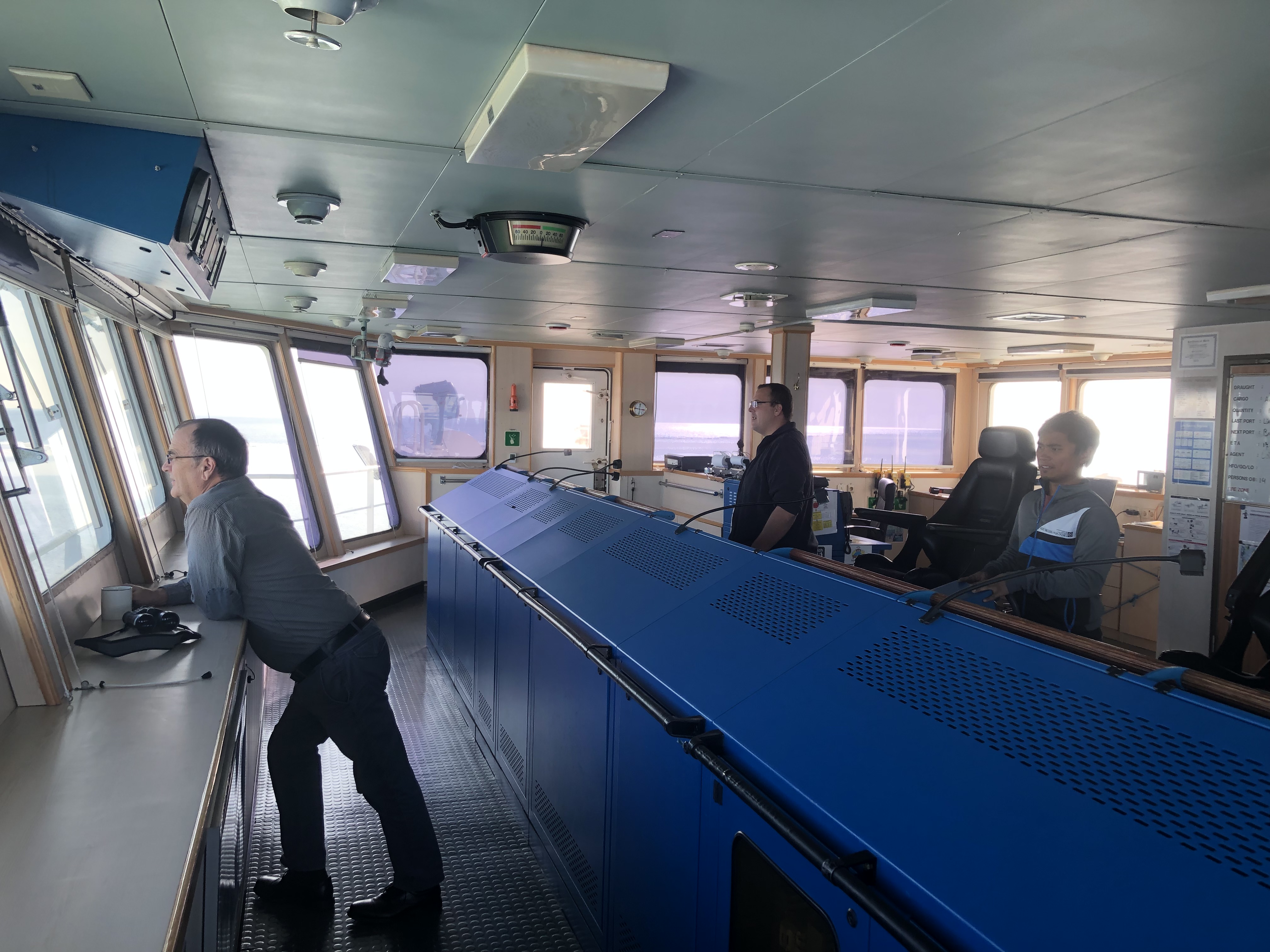 During the journey, several people watch over the bridge 24/7 and look for any ice on the route.