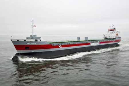 Exeborg welcomed as first ocean going vessel of 2020 in the port of Montreal