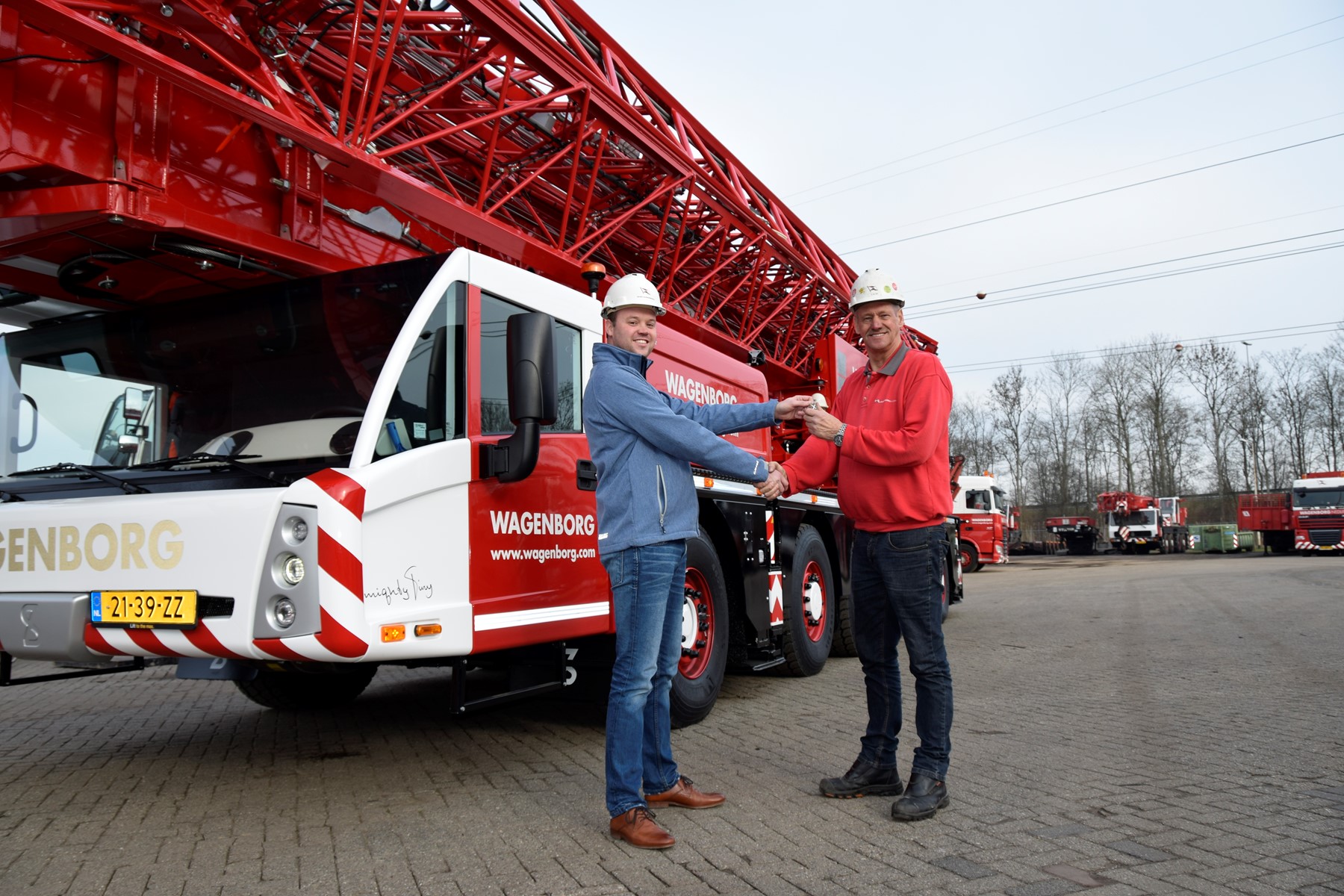 Nieuwe Spierings kraan Wagenborg Nedlift
