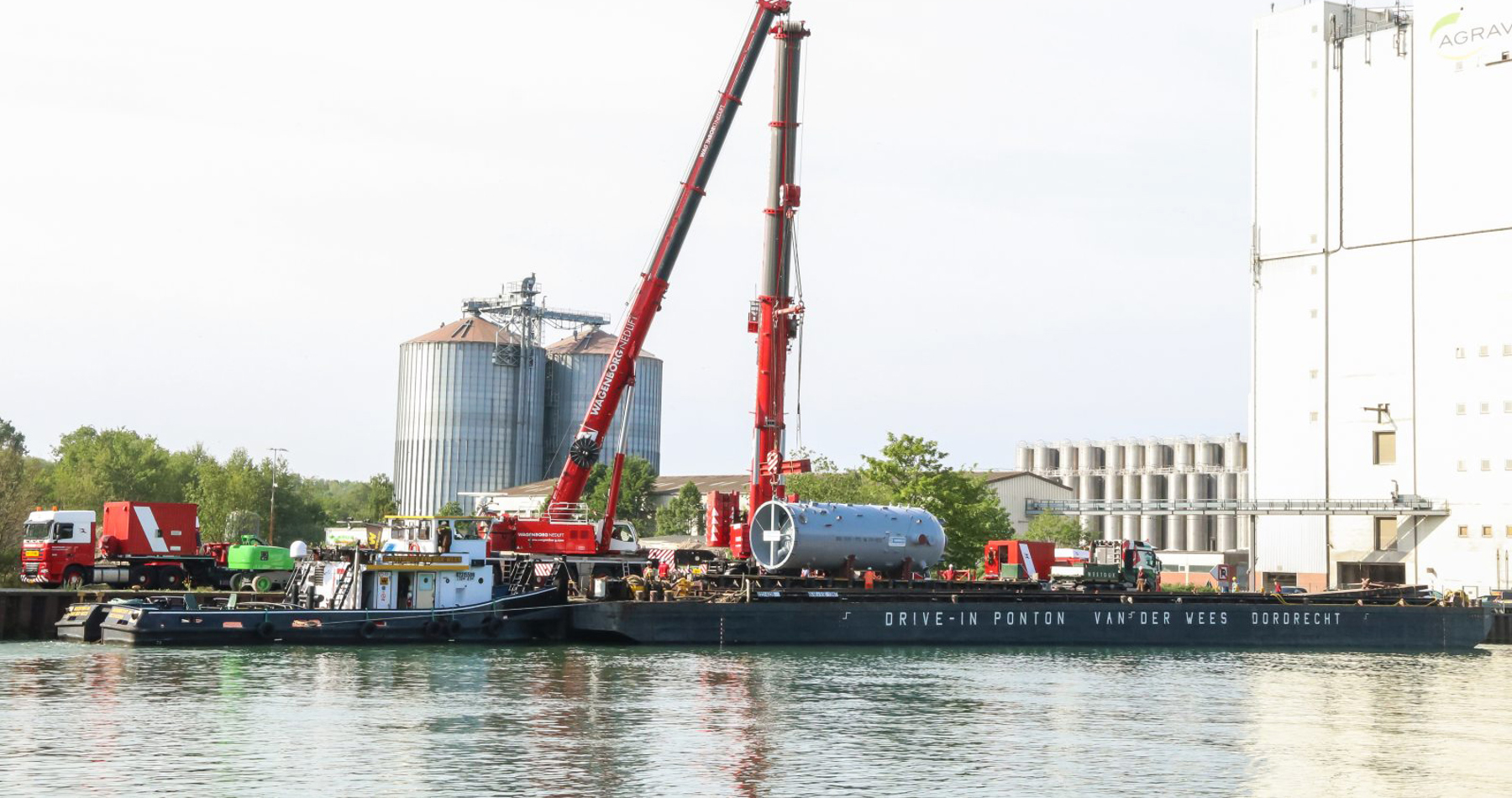 Druckkessel auf dem Weg nach Deutschland