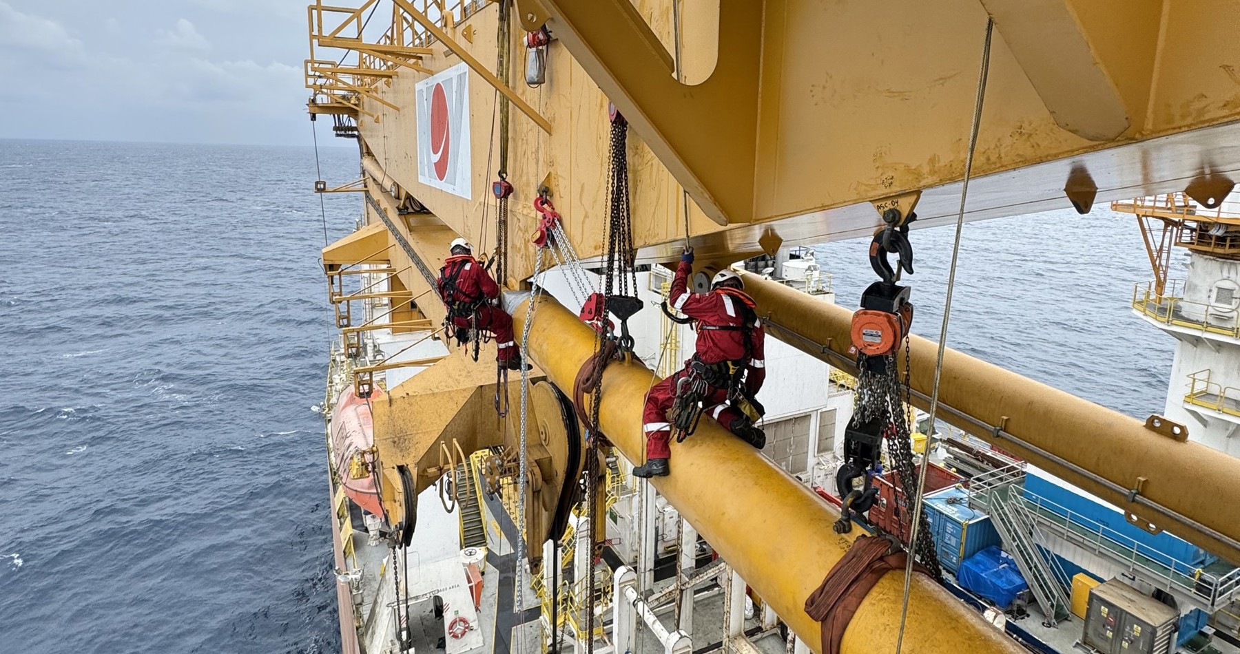 Inventive solution on knuckle boom crane cylinders prevents drillship downtime