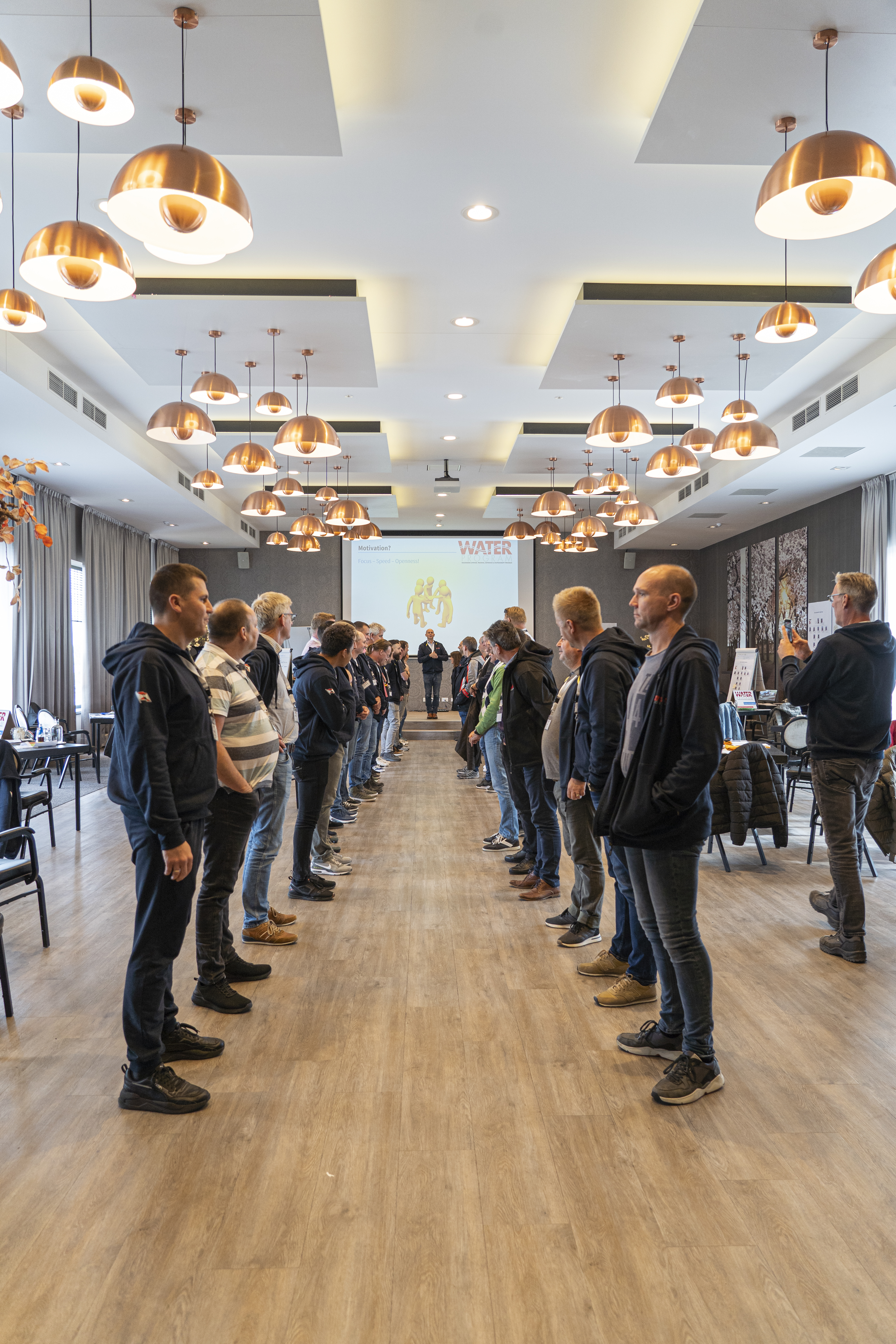 About 40 participants of various nationalities and ranks participate in the first session of the WATER program. They go through 4 modules: awareness, motivation, responsibility and performance.